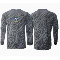 Brazília Brankarsky Vonkajší futbalový dres Copa America 2024 Dlhy Rukáv